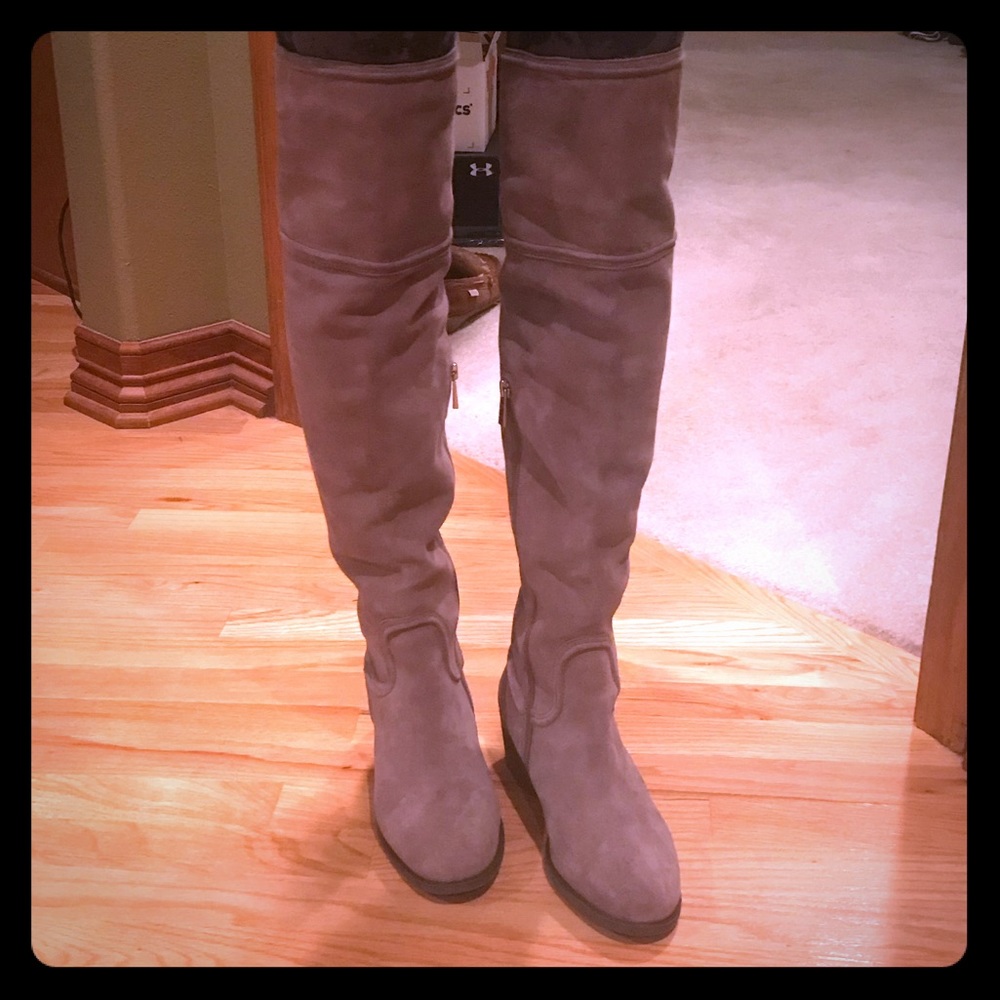Vince Camuto over the knee suede boots